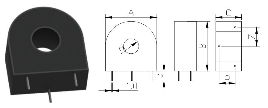 Type A: Dual pins, usually smaller in size and smaller in current range, usually using ultra-fine crystal cores with higher precision;  Type B: Four-pin parallel pins, usually the current is from large to small, usually using ultra-microcrystalline iron core, so the accuracy is higher；  Type C: Front and rear parallel pins, usually the current is from large to small, usually using ultra-microcrystalline iron core, so the accuracy is higher;  Class D: Three-pin, usually use silicon steel wound core, so the accuracy is not as good as the ultra-microcrystalline core, but the load capacity is strong.